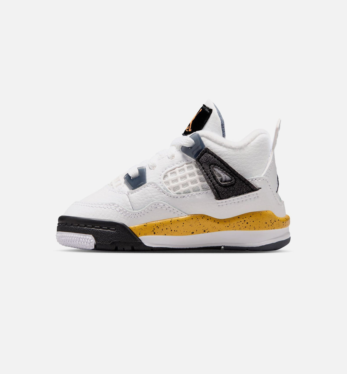 Air Jordan 4 Retro Rare Air Tour Yellow Infant & Toddler Lifestyle Shoes - White/Dark Blue Grey/Black/Tour Yellow