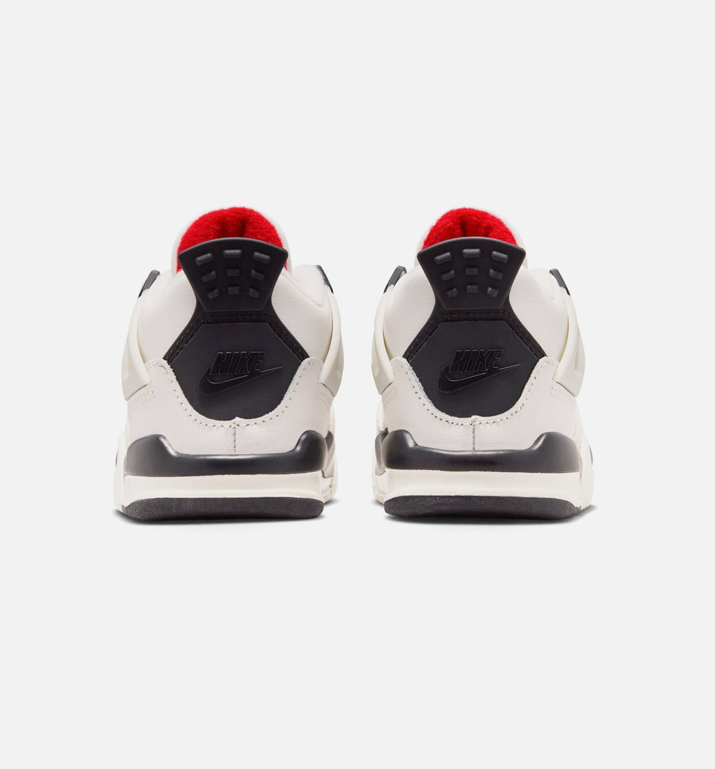Air Jordan 4 Retro Flight Club Infant/Toddler – Sail/Black/University Red
