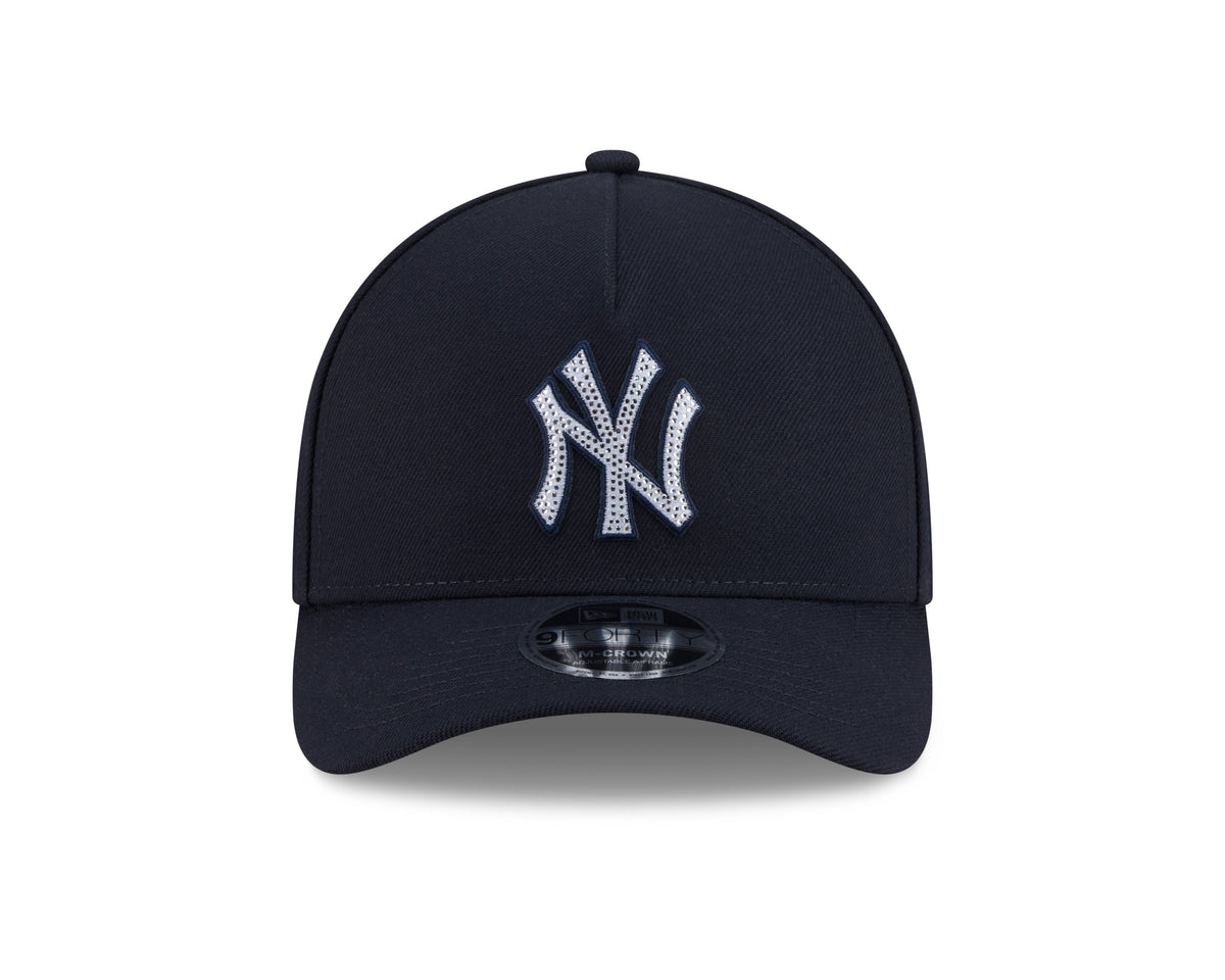 New Era 940 A Frame M Crown New York Yankees Rhinestone Patch Snapback Hat