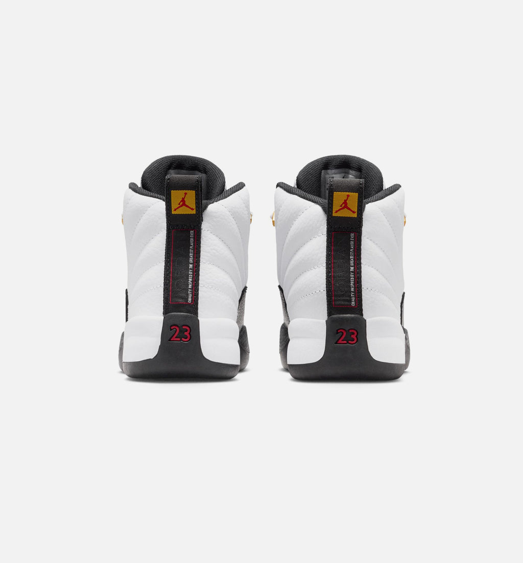 Air Jordan 12 Retro Taxi | Infant/Toddler Lifestyle Shoe | White/Black/Taxi