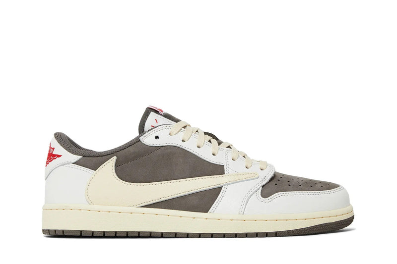 Travis Scott x Air Jordan 1 Retro Low OG 'Reverse Mocha' – Cactus Jack Collab in Mocha Brown & Sail with Reverse Swoosh