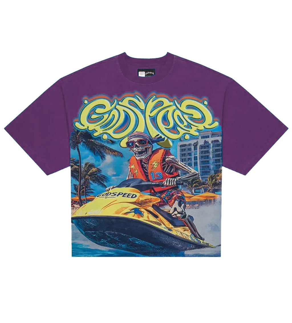 Godspeed Wave Runner Tee Purple