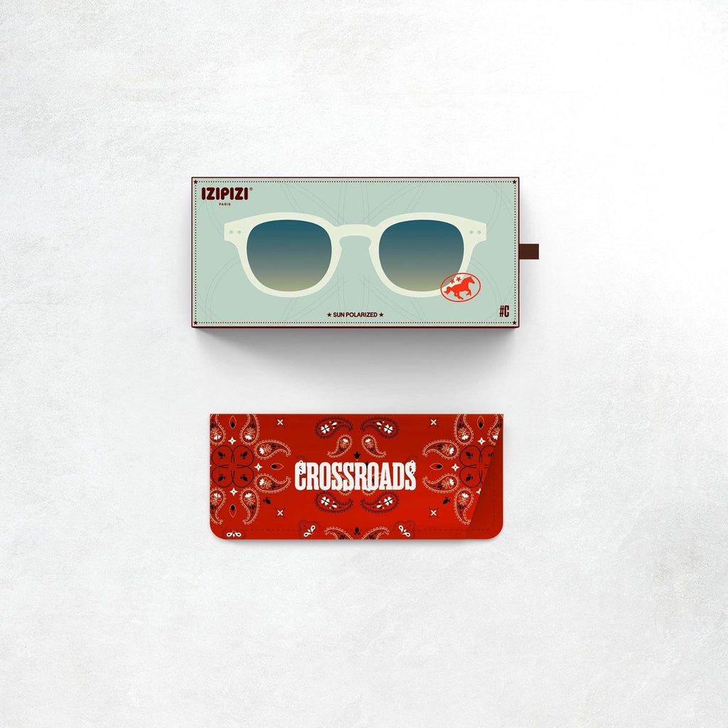 Izipizi Sun Glasses #C: Green Fields Green Shading Lenses