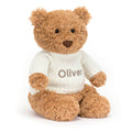 Bartholomew Bear with Personalized Cream Jumper