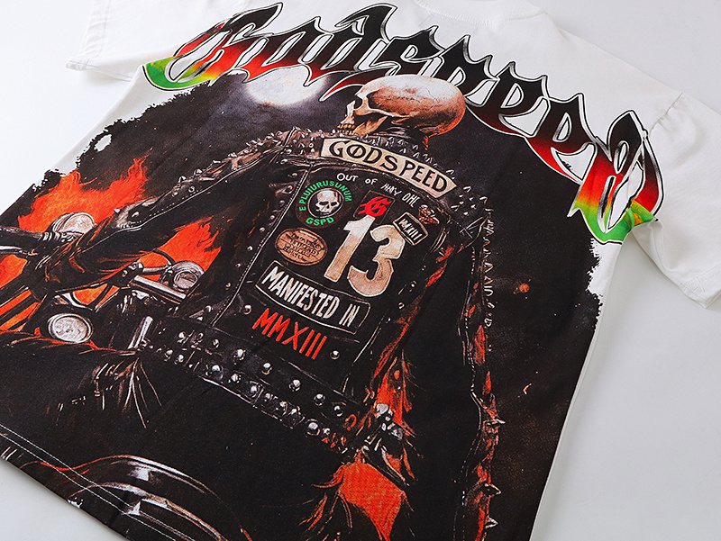Godspeed Skull Flame Graphic T-Shirt