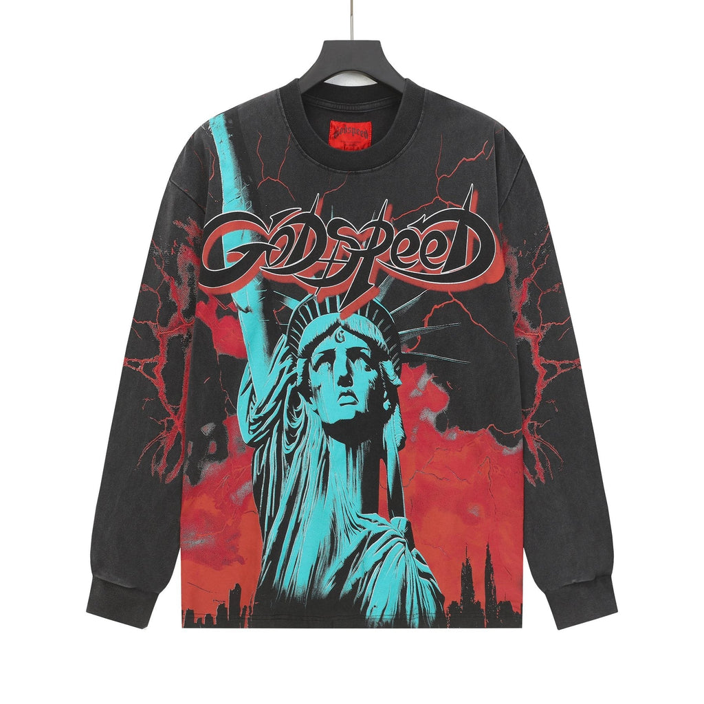 Godspeed Lightning Graphic Long-Sleeve T-Shirt