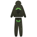 Sp5der Dark Olive Spider Web Star Matching Set