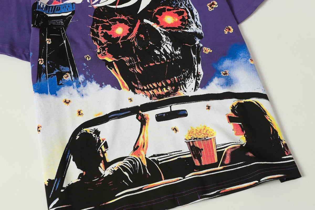 Godspeed Purple Washed Rock Graphic T-Shirt