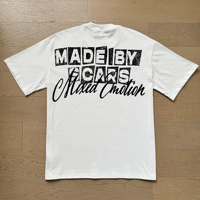 MIXED EMOTION Front-and-Back Graphic T-Shirt