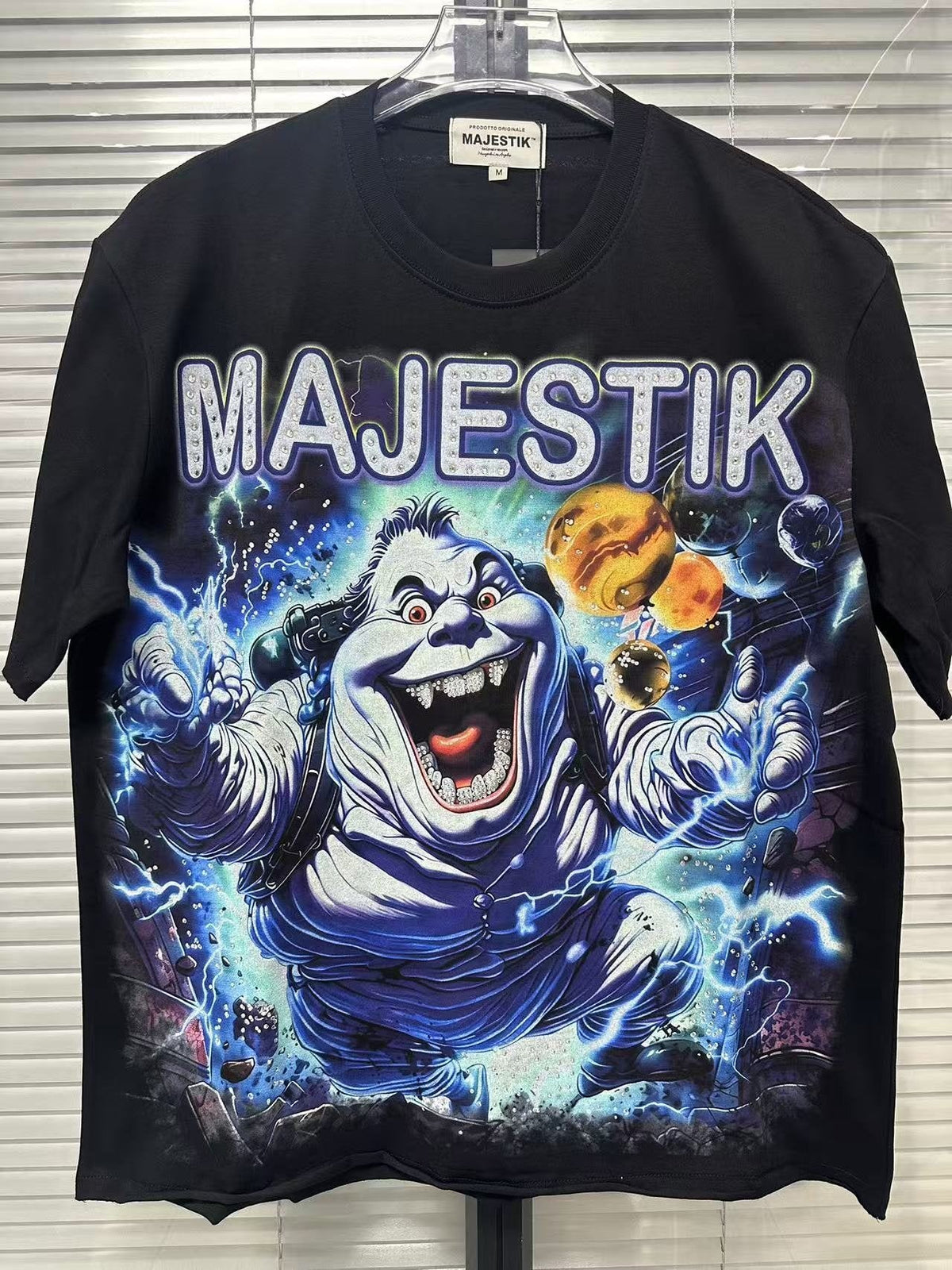 MAJESTIK Monster Graphic Short-Sleeve T-Shirt
