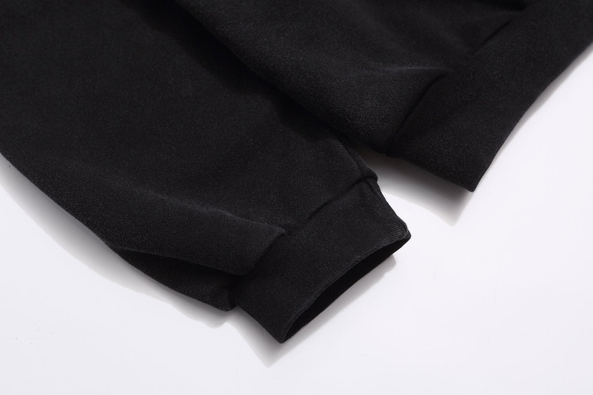 Fear of God Black Text Graphic Pullover Hoodie