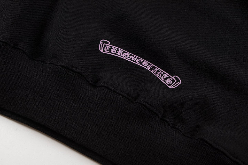 Chrome Hearts Pink Gothic Graphic Hoodie
