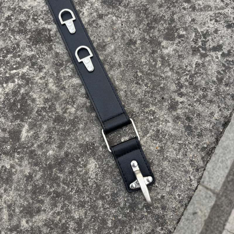 Thug Club Fullmetal Alchemist Black Belt Metal D-Ring Punk Waist Belt