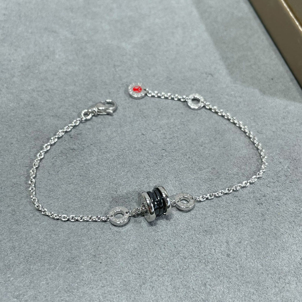 BVLGARI "Little Red Figure" Black Ceramic Bracelet