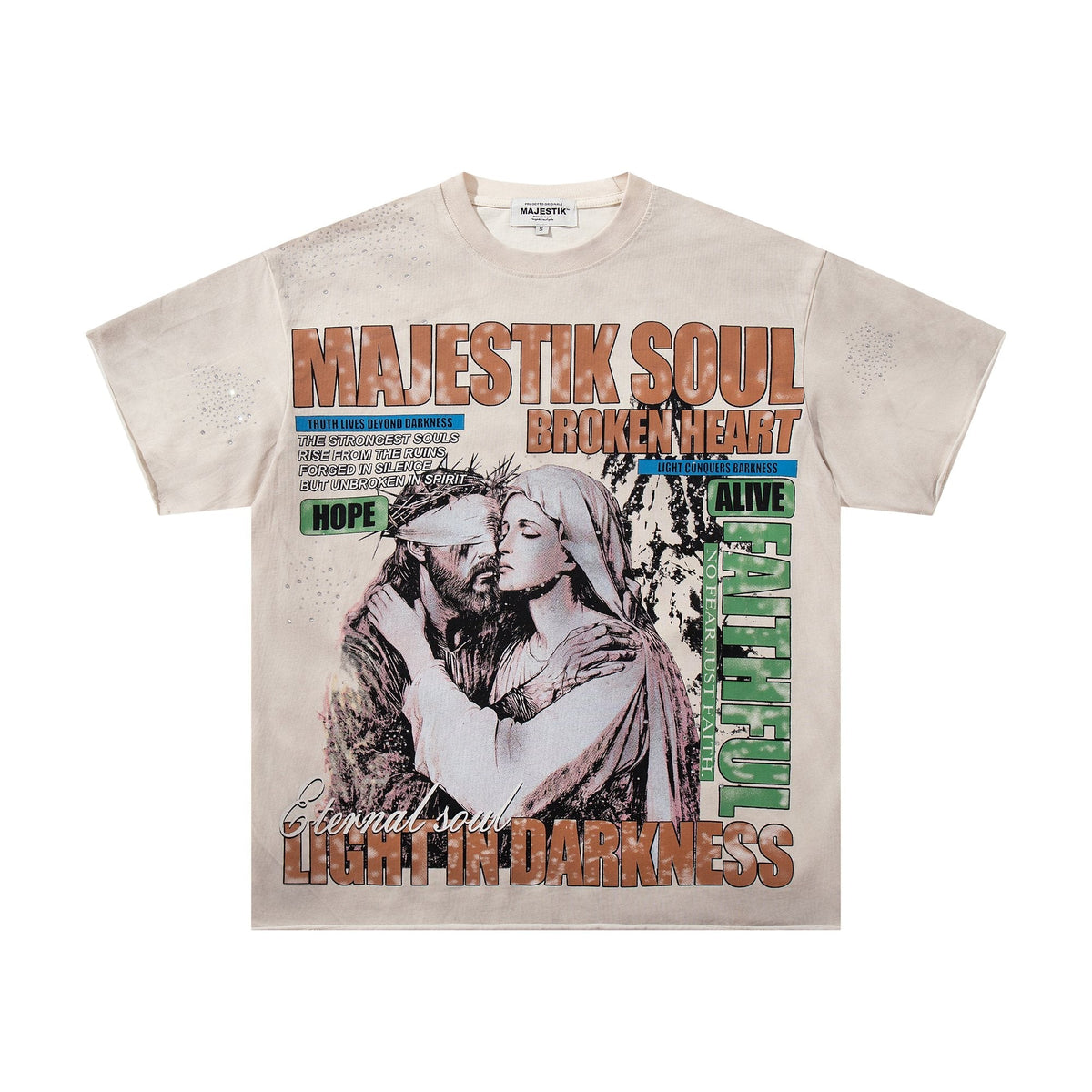 MAJESTIK Broken Heart Graphic T-Shirt