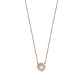 TIFFANY DIAMOND AND MOTHER PEARL CIRCLE NECKLACE PENDANT