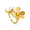 Van Cleef & Arpels CLOVER COMOS GOLD DIAMOND RING