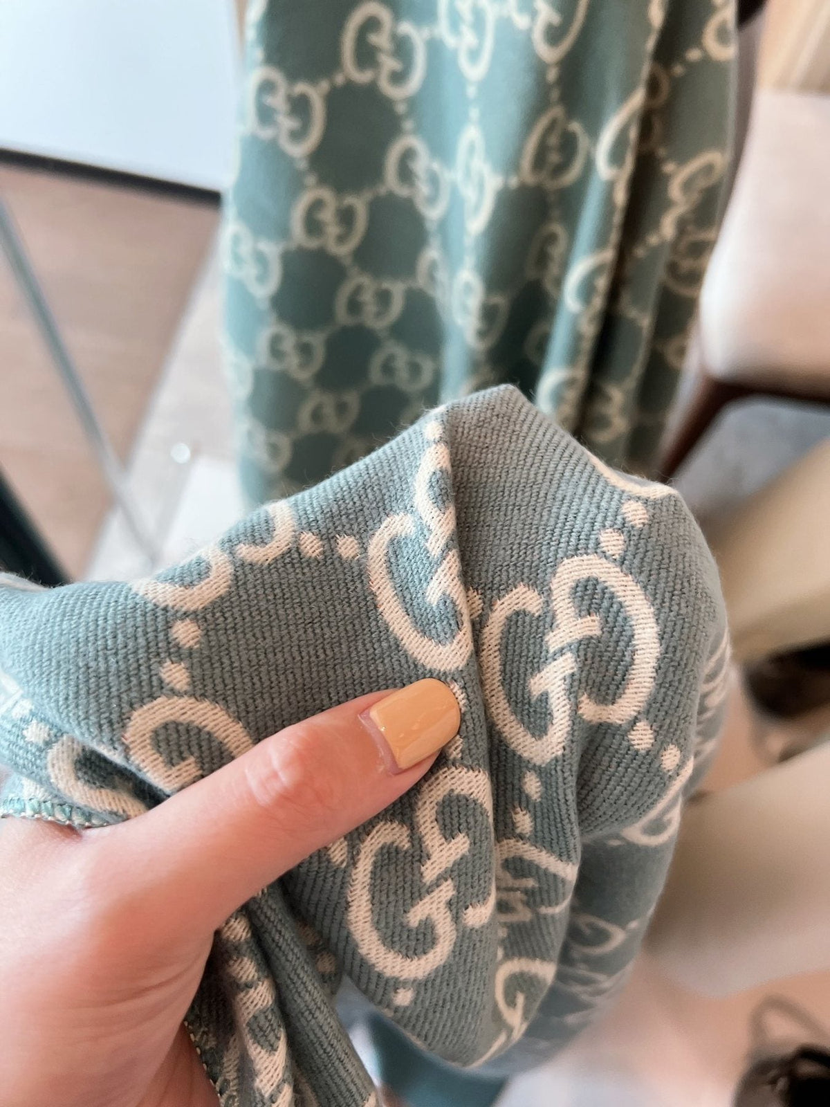 Gucci Patterned Woven Scarf