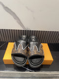 Louis Vuitton Brown Monogram Slide Sandals