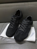 Prada Men's Black Paneled Low-Top Sneakers