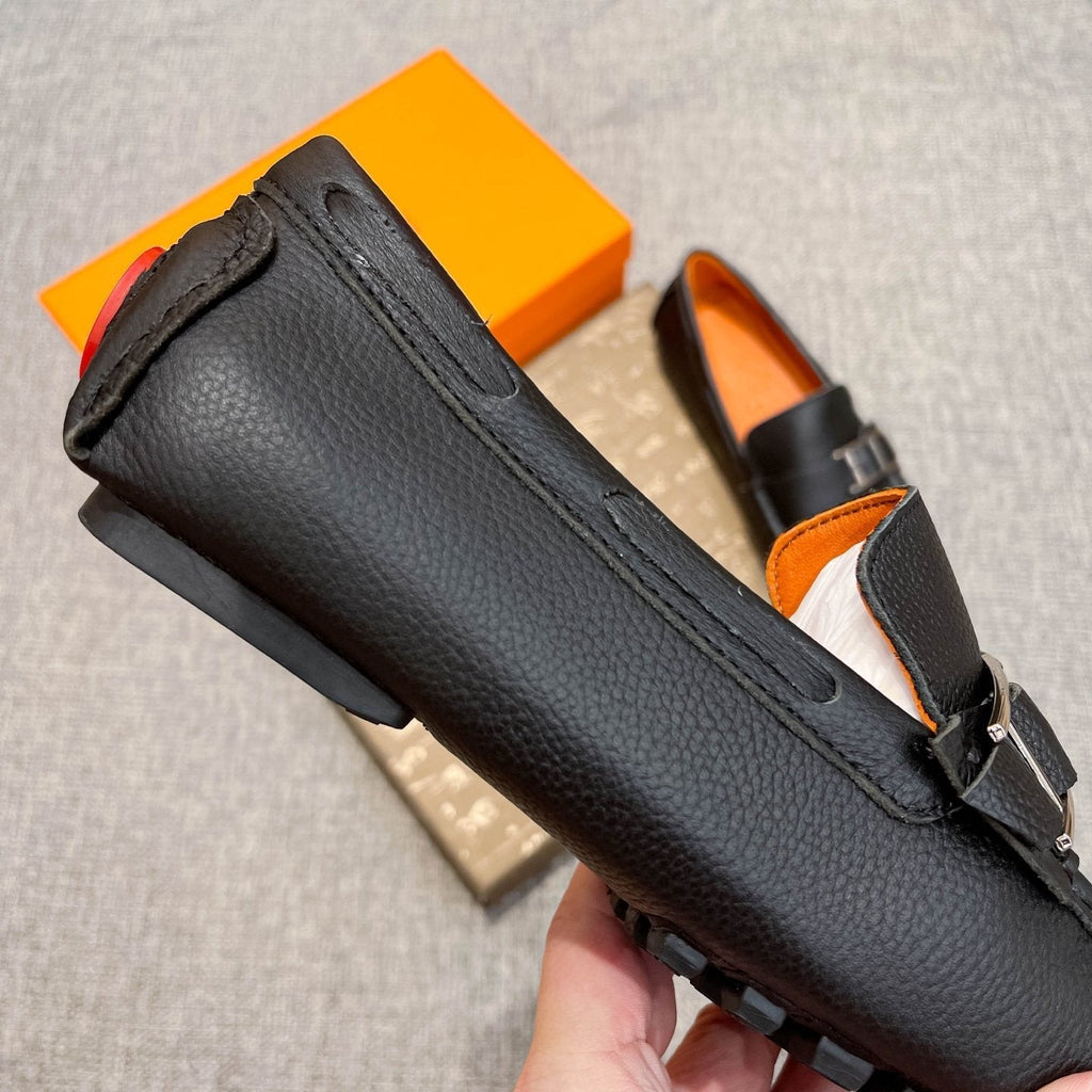 Hermès Black Bar Loafers