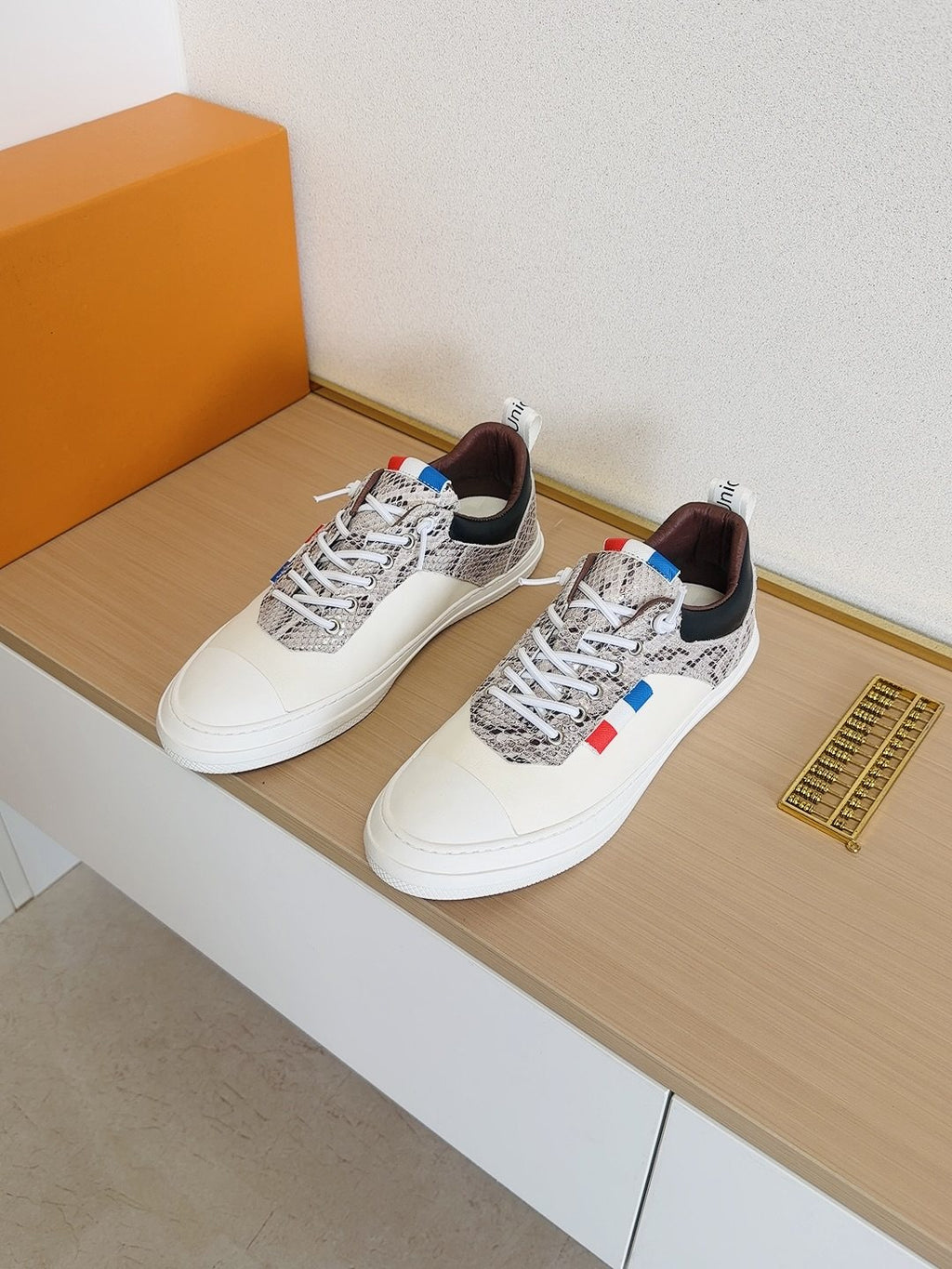 Louis Vuitton Men's Patterned-Panel Low-Top Sneakers