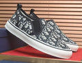 Dior Patterned Slip-On Sneakers