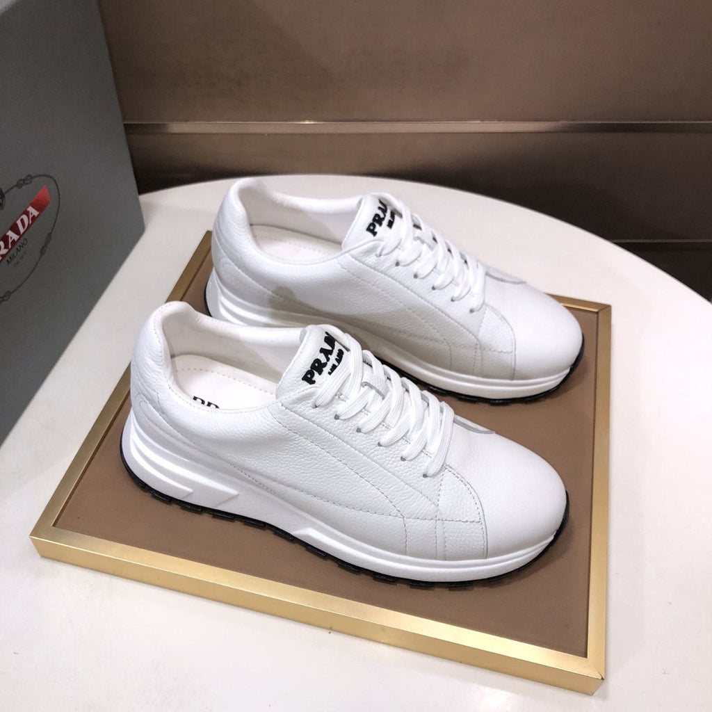 Prada White Low-Top Sneakers