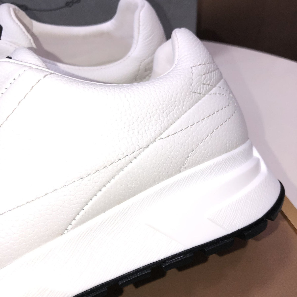 Prada White Low-Top Sneakers