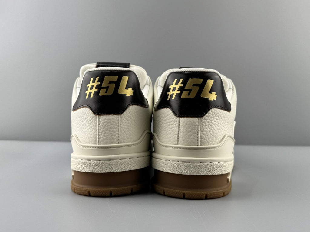 Louis Vuitton Men's White & Black Low-Top Sneakers