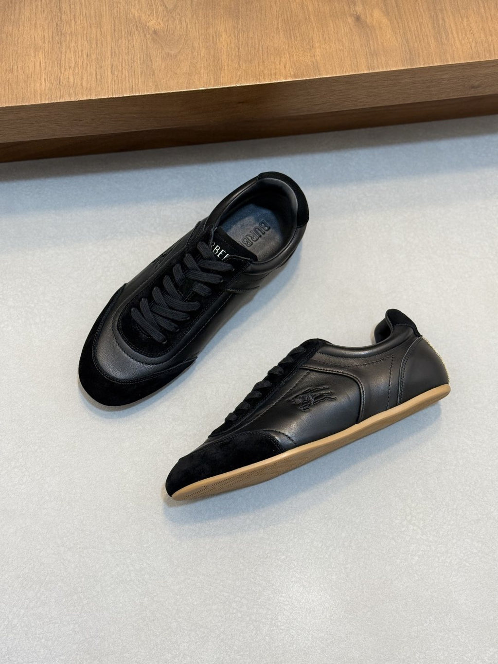 Burberry White Horse Graphic Low-Top Sneakers
