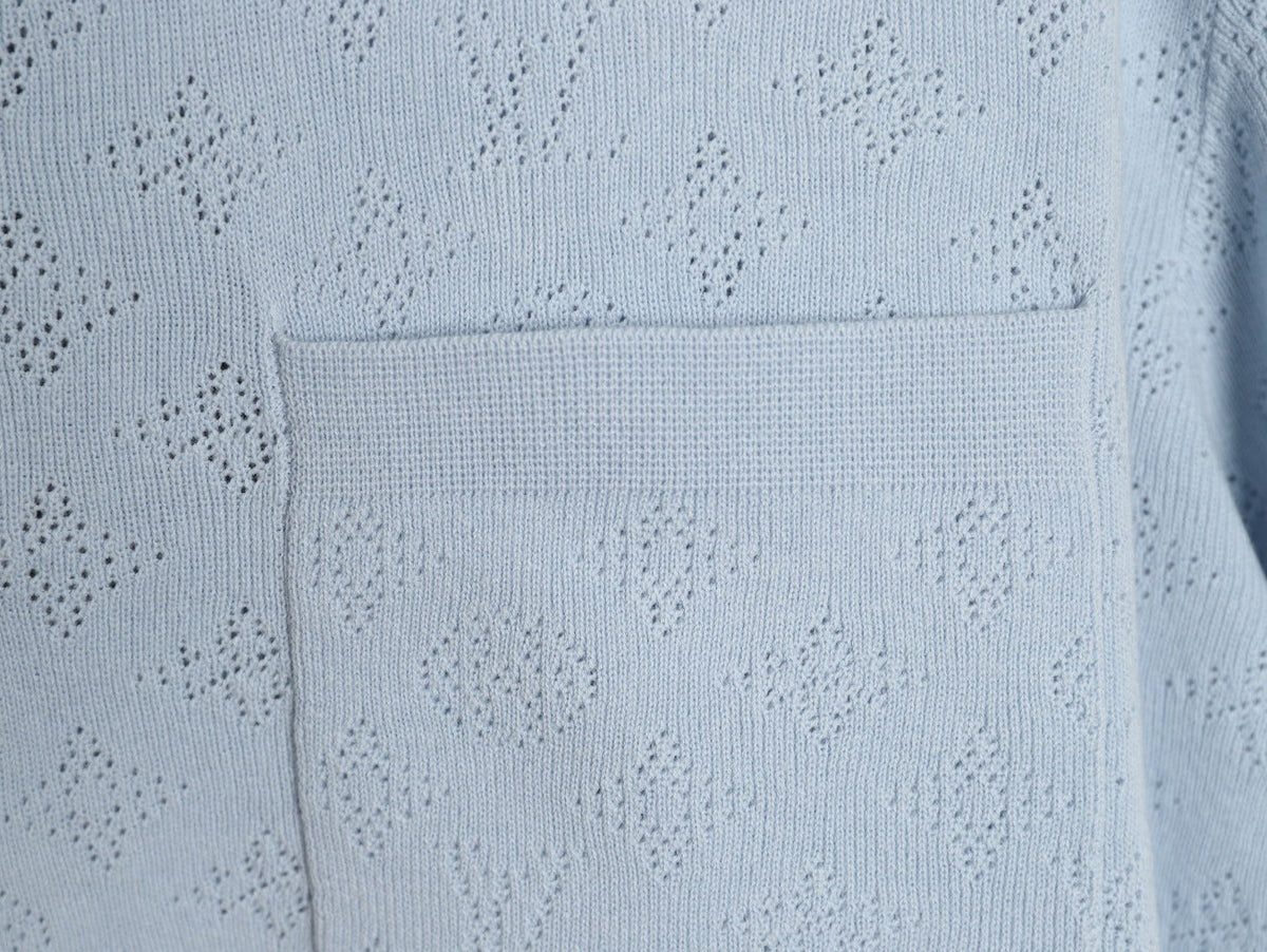 Louis Vuitton Chest-Pocket Detail Short-Sleeve Polo Shirt - Light Blue